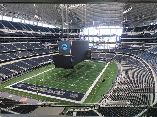 Dallas: View from a field level suite at the Cowboys/Titans game