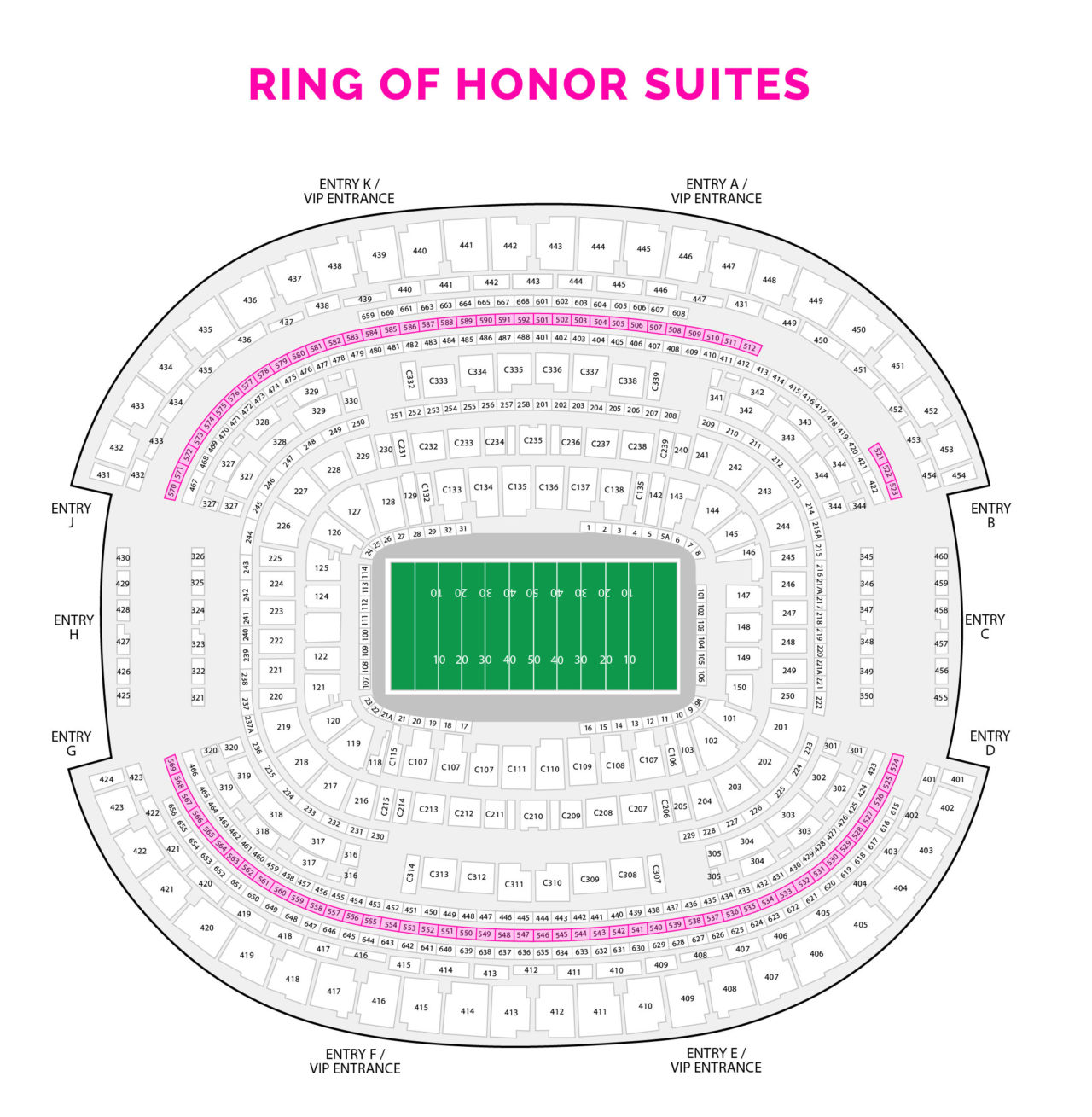 Cowboys Ring Of Honor Suites At T Stadium By Metro Tickets